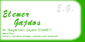 elemer gajdos business card